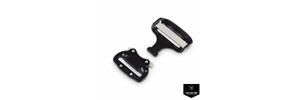 1 Inch Metal COBRA FM Buckle Gloss Black