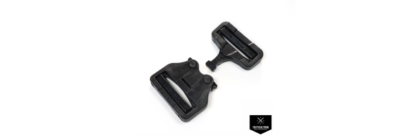 1 Inch Metal COBRA FM Buckle Gloss Black