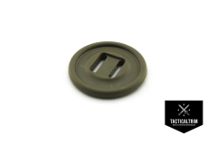 Slotted button 28mm Oliv