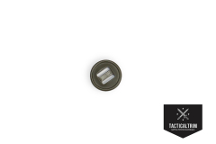 Slotted button 19mm Oliv