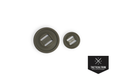 Slotted button 19mm Oliv