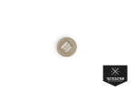 Slotted button 19mm Tan