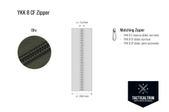 YKK Spiralrei&szlig;verschluss Gr&ouml;&szlig;e 8, Ranger Green, Meterware