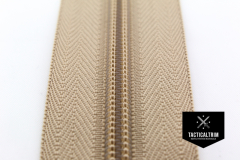 YKK Coil Zipper, size 8, impregnated, Sand, CUSTOM CUT