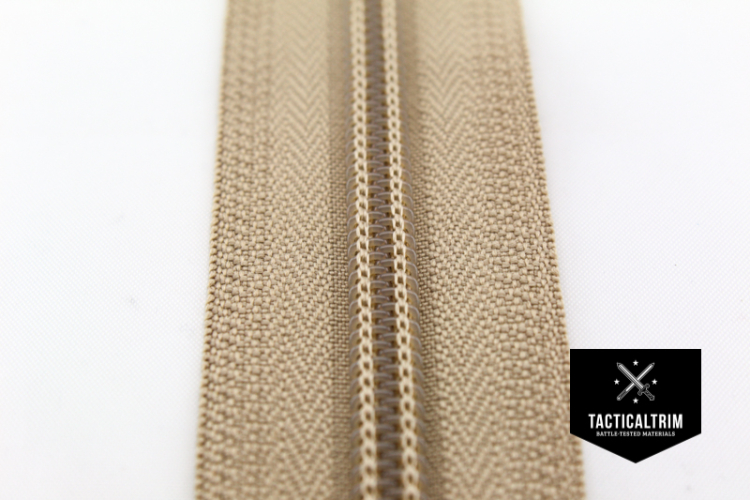 YKK Coil Zipper size 5, Sand, CUSTOM CUT