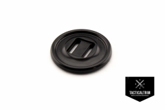 Slotted button 28mm Black