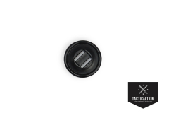 Slotted button 28mm Black