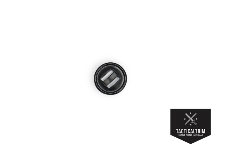 Langlochknopf 19 mm Schwarz