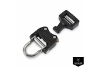 FX25KVD AustriAlpin ANSI D-RING COBRA® PRO STYLE 25 mm männlich verstellbar, weiblich fix mit integriertem D-Ring schwarz ktl-beschichtet Standard-Clips