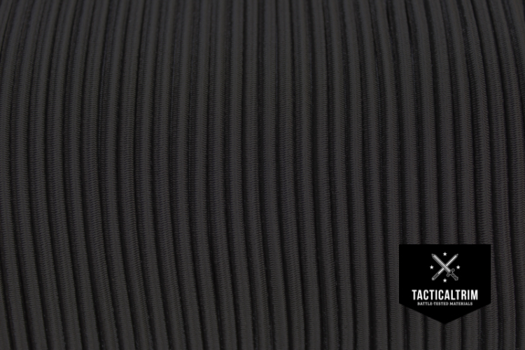 Shock Cord Nylon elastic Black 1/8"