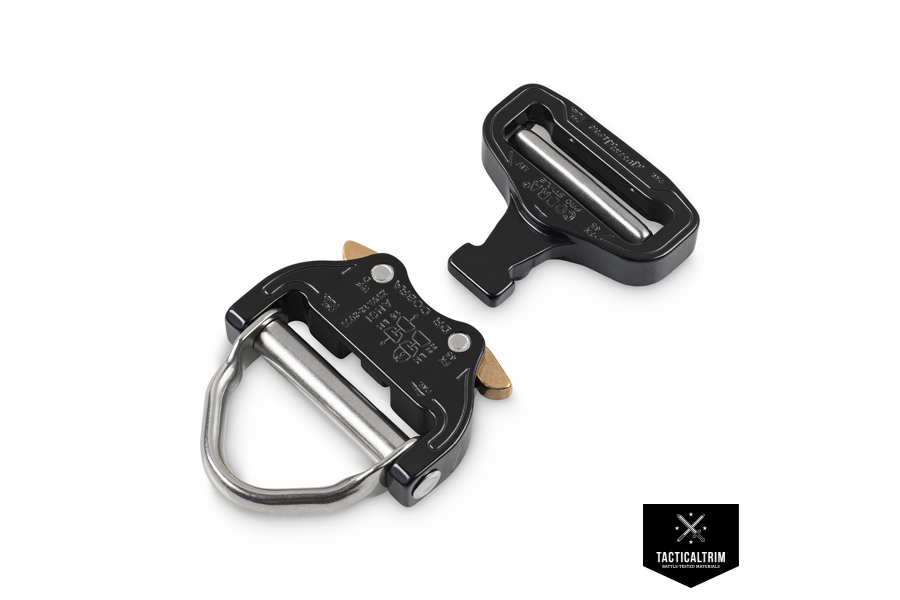 AustriAlpin D Ring Pro Style Cobra Buckle Matte Black 1.75" 45MM 