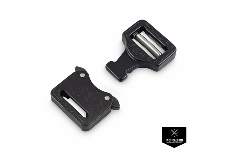 FY25MVF-B-ELOX AustriAlpin COBRA® PRO STYLE 25 mm männlich verstellbar, weiblich fix mattschwarz eloxiert Schwarze Standard-Clips