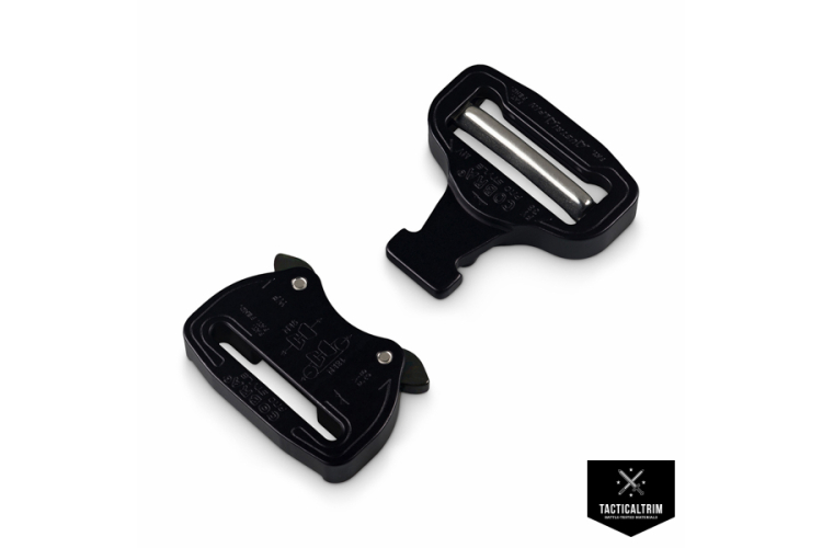 FY38MVF-B-ELOX AustriAlpin COBRA® PRO STYLE 38 mm männlich verstellbar, weiblich fix mattschwarz eloxiert Schwarze Standard-Clips