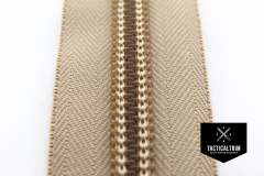 YKK Coil Zipper, 10 CF, impregnated, Sand