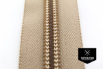 YKK Coil Zipper, 10 CF, impregnated, Sand