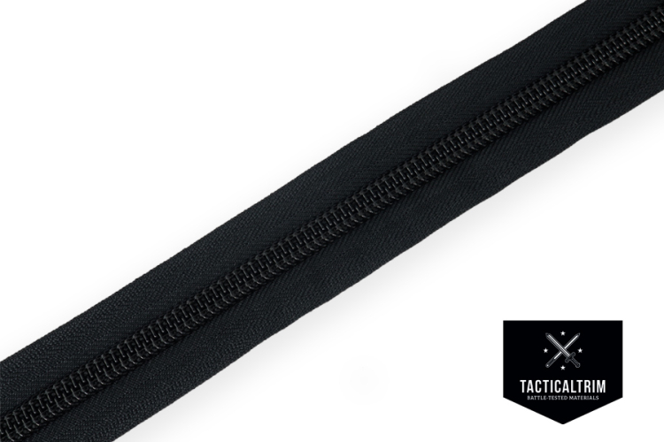 YKK Spiralreißverschluss Größe 10, Schwarz, Meterware