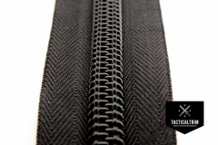 YKK Coil Zipper, 10 CF, impregnated, Black