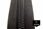 YKK Coil Zipper, 10 CF, impregnated, Black