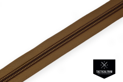 YKK Coil Zipper, size 10, impregnated, Coyote Brown,...