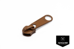 YKK Spiralschieber Größe 8, Einzelgriff frei, Coyote Brown