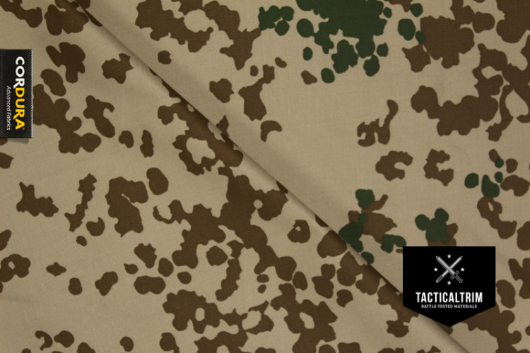 560 dtex INVISTA CORDURA® PU-beschichtet 3-Farben Flecktarn Meterware