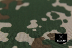 Mittelfeiner Twill 65/35 Baumwolle Polyester 3-Farben Flecktarn Meterware