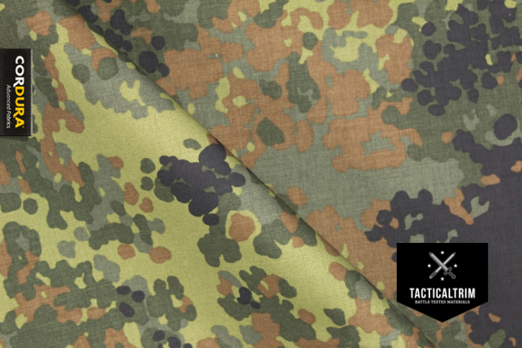 1100 dtex INVISTA CORDURA® PU-beschichtet 5-Farben Flecktarn Meterware