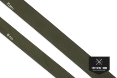 Polyamid Binding Tape Olive Drab 25 mm (1.00"), woven, CUSTOM CUT