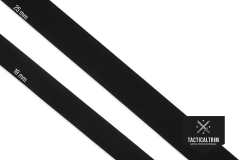 Polyester Einfassband Schwarz 25 mm, gewebt, Meterware