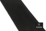 Polyester Einfassband Schwarz 25 mm, gewebt, Meterware