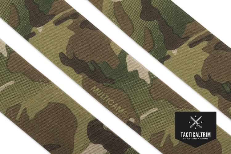Nylon/Polyester Gummiband MultiCam Original 50mm, beidseitig bedruckt, Meterware
