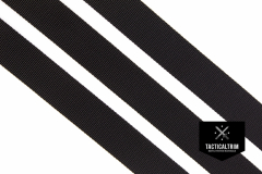 Polyamide Webbing Black 25 mm (1.00"), woven, CUSTOM...