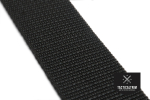 Polyamide Webbing Black 25 mm (1.00"), woven, CUSTOM CUT