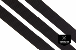 Polyamid Webbing Black 1, woven, CUSTOM CUT