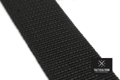 Polyamid Webbing Black 40 mm (1.5"), woven, CUSTOM CUT