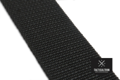Polyamid Webbing Black 2", woven, CUSTOM CUT