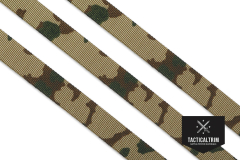 Polyamid Gurtband 3 Farben Flecktarn 19 mm, einseitig...