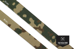 Polyamid Webbing 3 color Flecktarn 19 mm (0.75"), Single-Side Printed, CUSTOM CUT