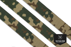 Polyamid Webbing 3 color Flecktarn 25 mm (1.00"), Single-Side Printed, CUSTOM CUT