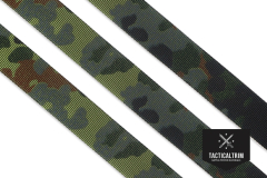 Polyamid Gurtband 5 Farben Flecktarn 25 mm, einseitig...