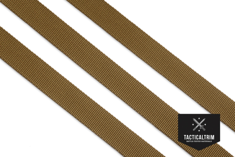 Polyamide Webbing RAL7008 0.75", woven, CUSTOM CUT