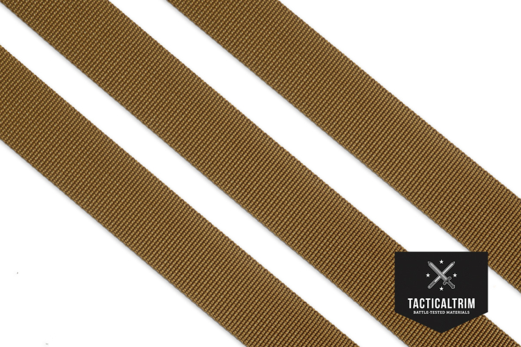 Polyamide Webbing RAL7008 1, woven, CUSTOM CUT
