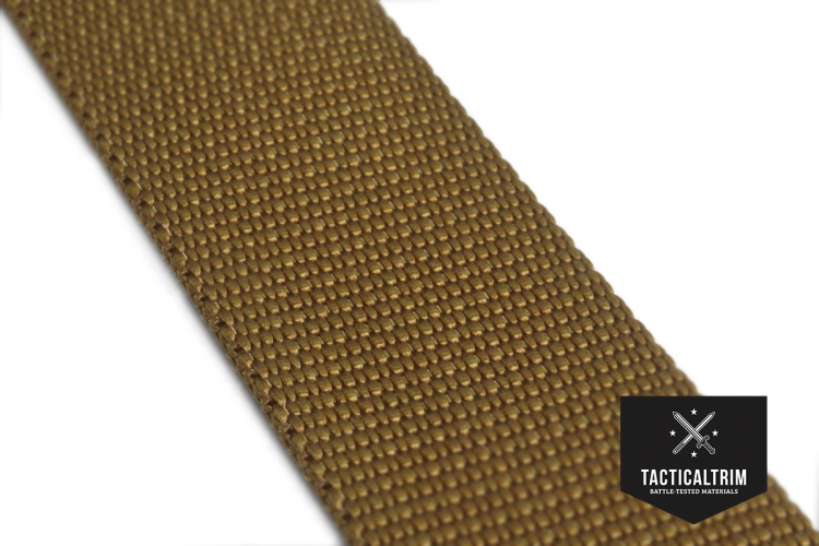 Polyamide Webbing RAL7008 2, woven, CUSTOM CUT