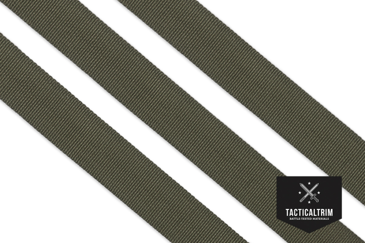 Polyamid Webbing Olive Drab 1, woven, CUSTOM CUT