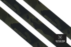Nylon Gurtband MultiCam® Black 25 mm, beidseitig...