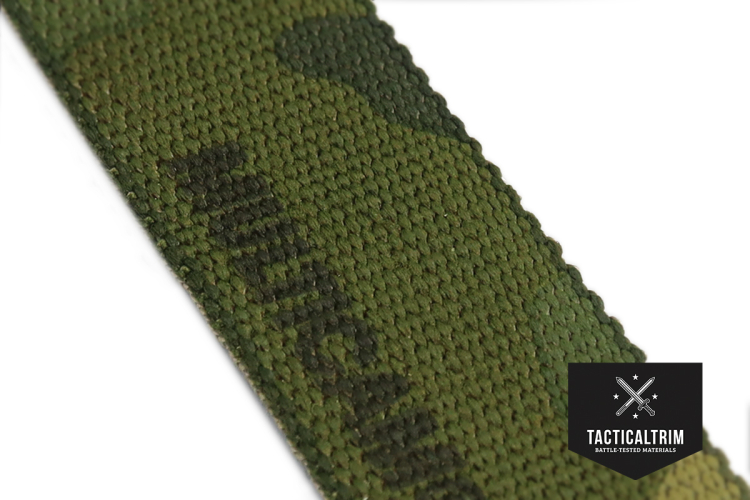 Nylon Webbing MultiCam Tropic 1, Double-Side Printed, CUSTOM CUT