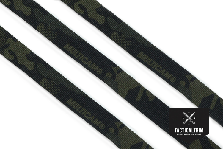 Nylon Gurtband MultiCam® Black 19 mm, beidseitig bedruckt, Meterware
