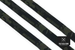 Nylon Gurtband MultiCam® Black 19 mm, beidseitig...