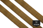 Nylon Tubular Gurtband Coyote Brown 25 mm, gewebt, Meterware