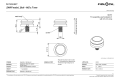 SNAP male L bolt - M5x7mm